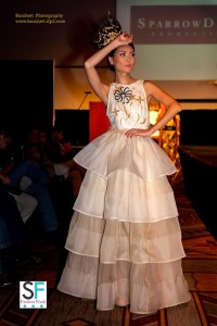 Lilusha Bravo featured model santa fe fashion week 2014 striking a pose in orlando dugi