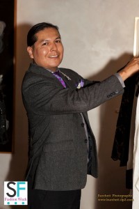 Orlando Dugi of Dugi Fashions at our Santa Fe Fashion Week Shop N Stroll PopUp Gallery Event